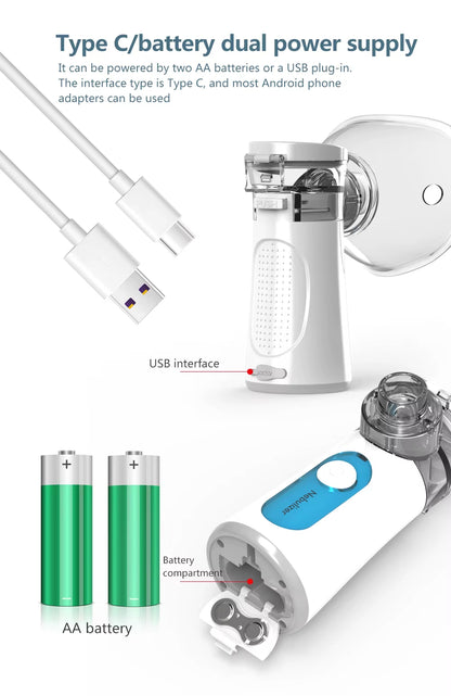 Woho Mart™ BreatheMate – Portable Nebulizer